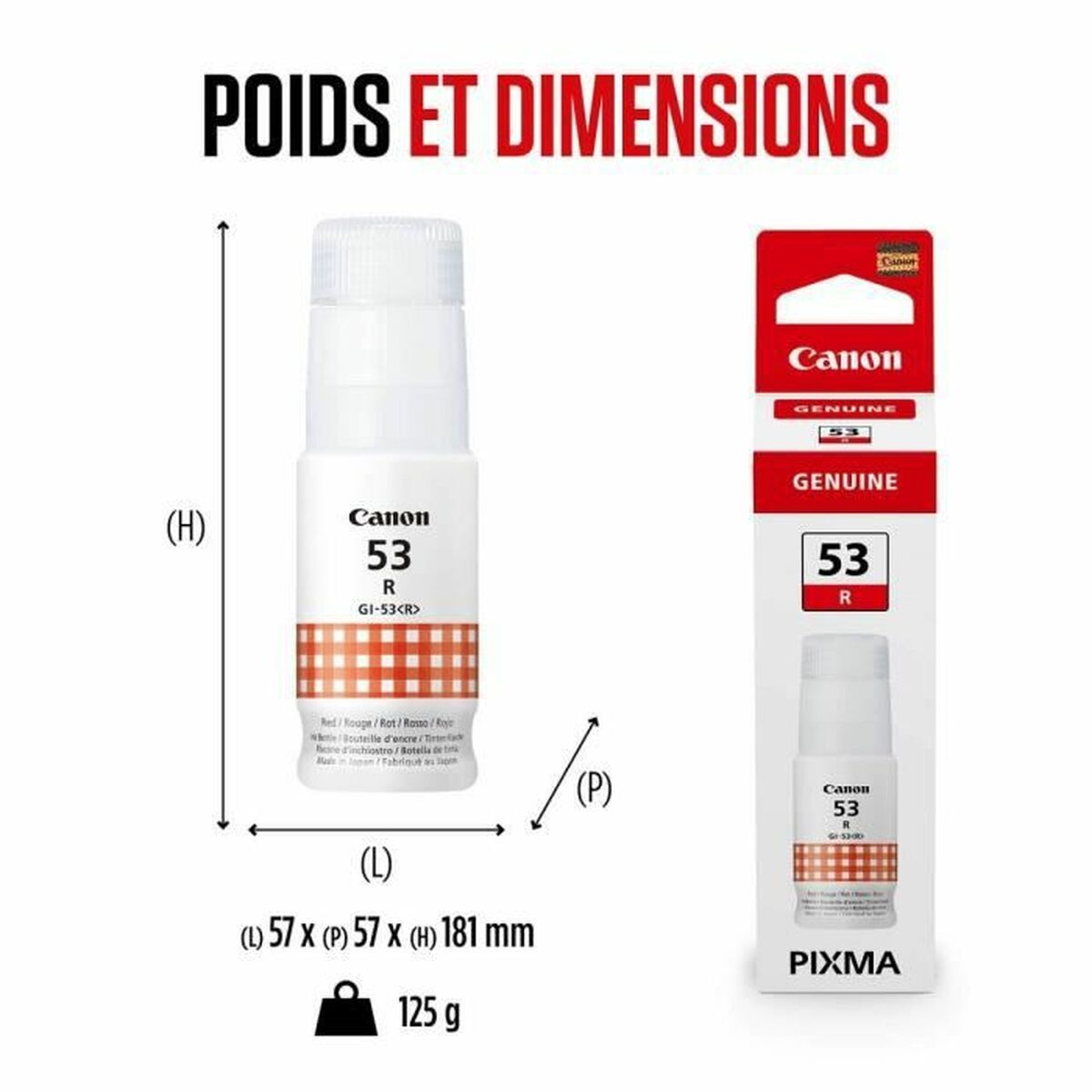 Cartuș cu Cerneală Originală Canon Roșu